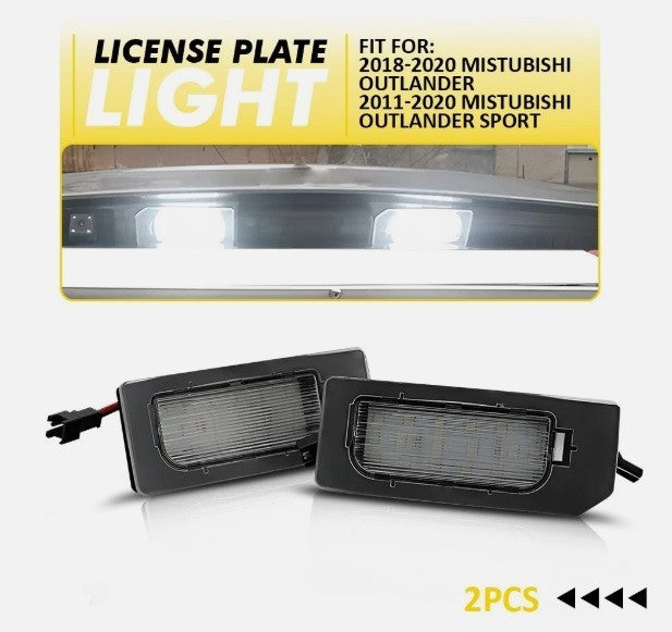 2x License LED Plate Light Lamp Fit 2011-  2025 Outlander Mitsubishi Sport A19