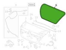 16 - 22 Honda Civic Insight Trunk On Body Weatherstrip OEM 74865-TBA-A11  W5
