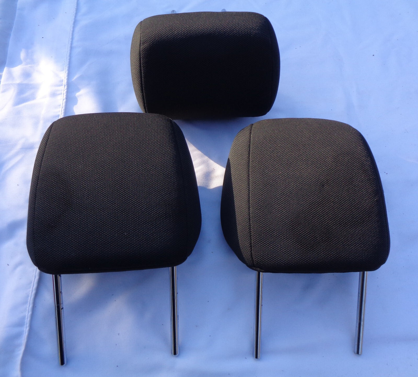 2007 - 2009 KIA SPECTRA REAR HEADREST HEAD REST SET BLACK CLOTH OEM FREE SHIP - RarePartsFinder.Com
