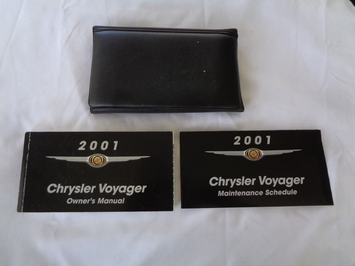 2001 CHRYSLER VOYAGER OWNERS MANUAL SET WITH CASE OEM FREE SHIPPING! - RarePartsFinder.Com