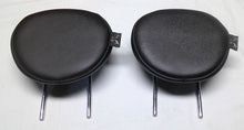 2007 - 2015 MINI COOPER OEM BLACK LEATHER REAR LEFT RIGHT HEADREST SET