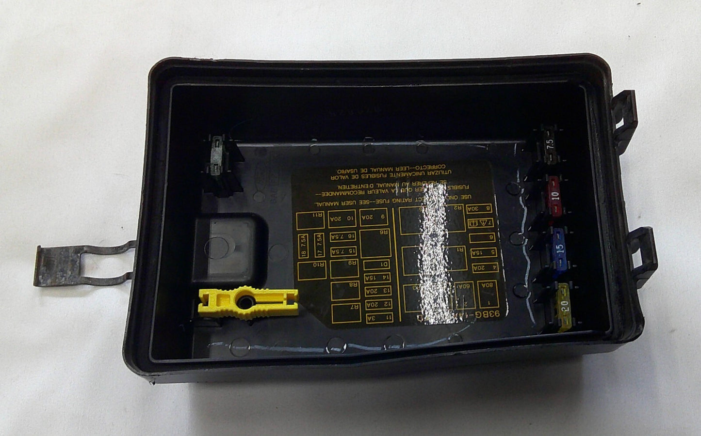 95 - 98 Contour Mystique FuseBox Fuse Box Relay Cover Lid OEM F5RZ-14A068-A B9