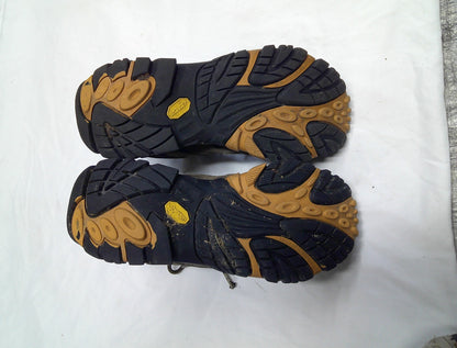 Merrell Vibram Boots Mens 8 Brown Waterproof Hiking Trail Fair Shape B11