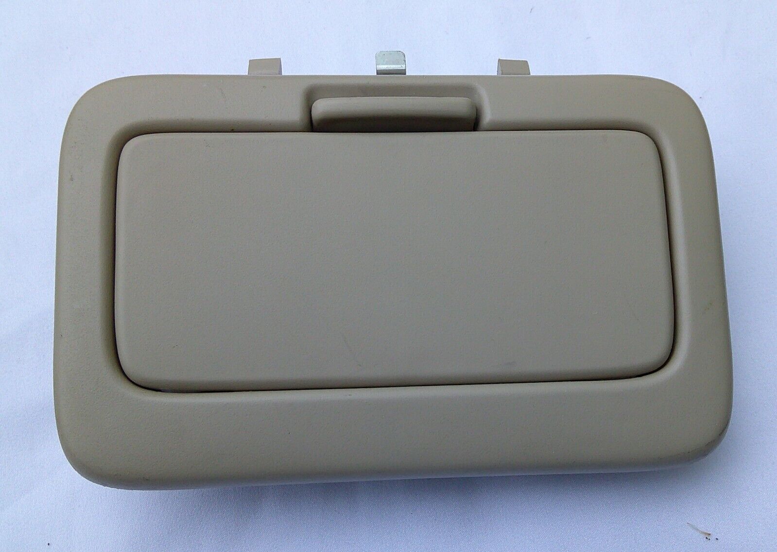 1999 - 2003 TOYOTA SOLARA OVERHEAD SUNGLASS HOLDER CASE TAN ROOF OEM A1 - RarePartsFinder.Com