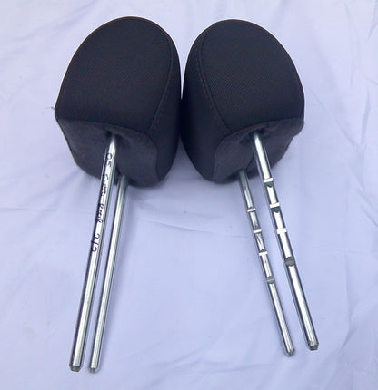 2004 - 2008 FORD F-150 F150 REAR HEADREST HEAD REST SET GRAY CLOTH OEM