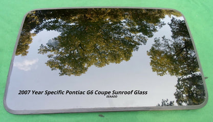 2007 YEAR SPECIFIC PONTIAC G6 COUPE OEM FACTORY SUNROOF GLASS PANEL FREE SHIP - RarePartsFinder.Com