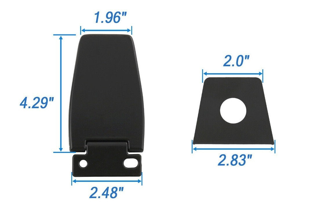 Liftgate Window Glass Hinges Stainless For Jeep Wrangler 1987-2006 5013722AA