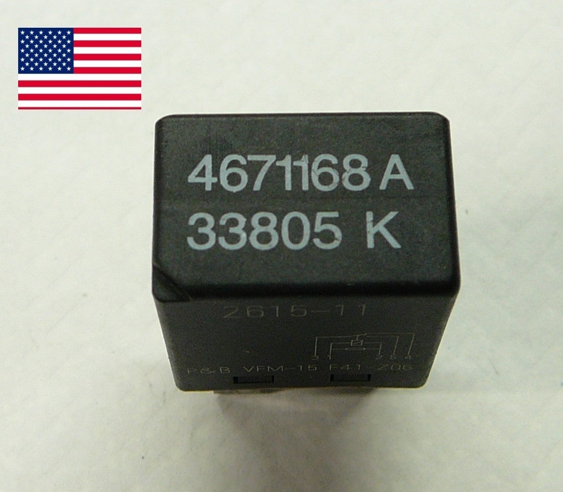 CHRYSLER DODGE JEEP RELAY 4671168A 33805K 2615-11  1 YEAR WARRANTY OEM C3