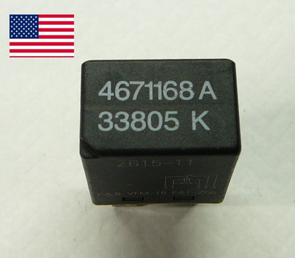 CHRYSLER DODGE JEEP RELAY 4671168A 33805K 2615-11  1 YEAR WARRANTY OEM C3
