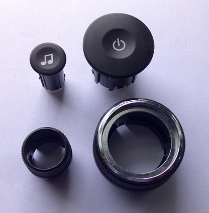 2010 - 2012 GMC ACADIA  RADIO STEREO CONTROL KNOB SET OEM - RarePartsFinder.Com