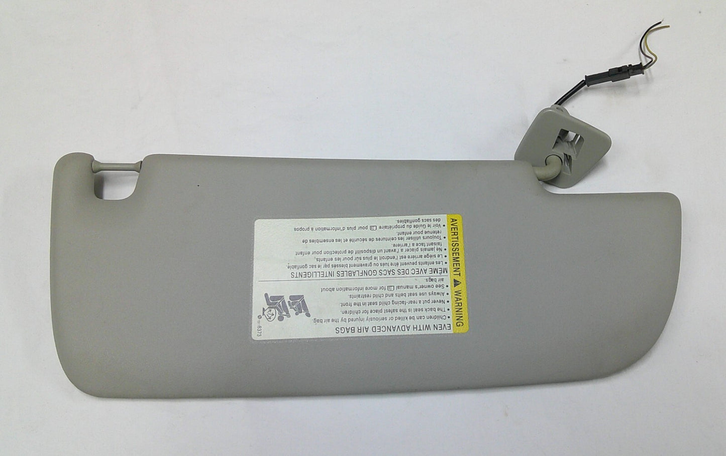 2003 - 2007 SAAB 9-3 OEM GRAY DRIVER SUN VISOR TESTED FREE SHIP B6