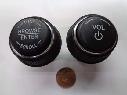 2013 - 2015 DODGE DART RADIO STEREO TUNER SELECTOR KNOB OEM SET FREE SHIPPING! - RarePartsFinder.Com