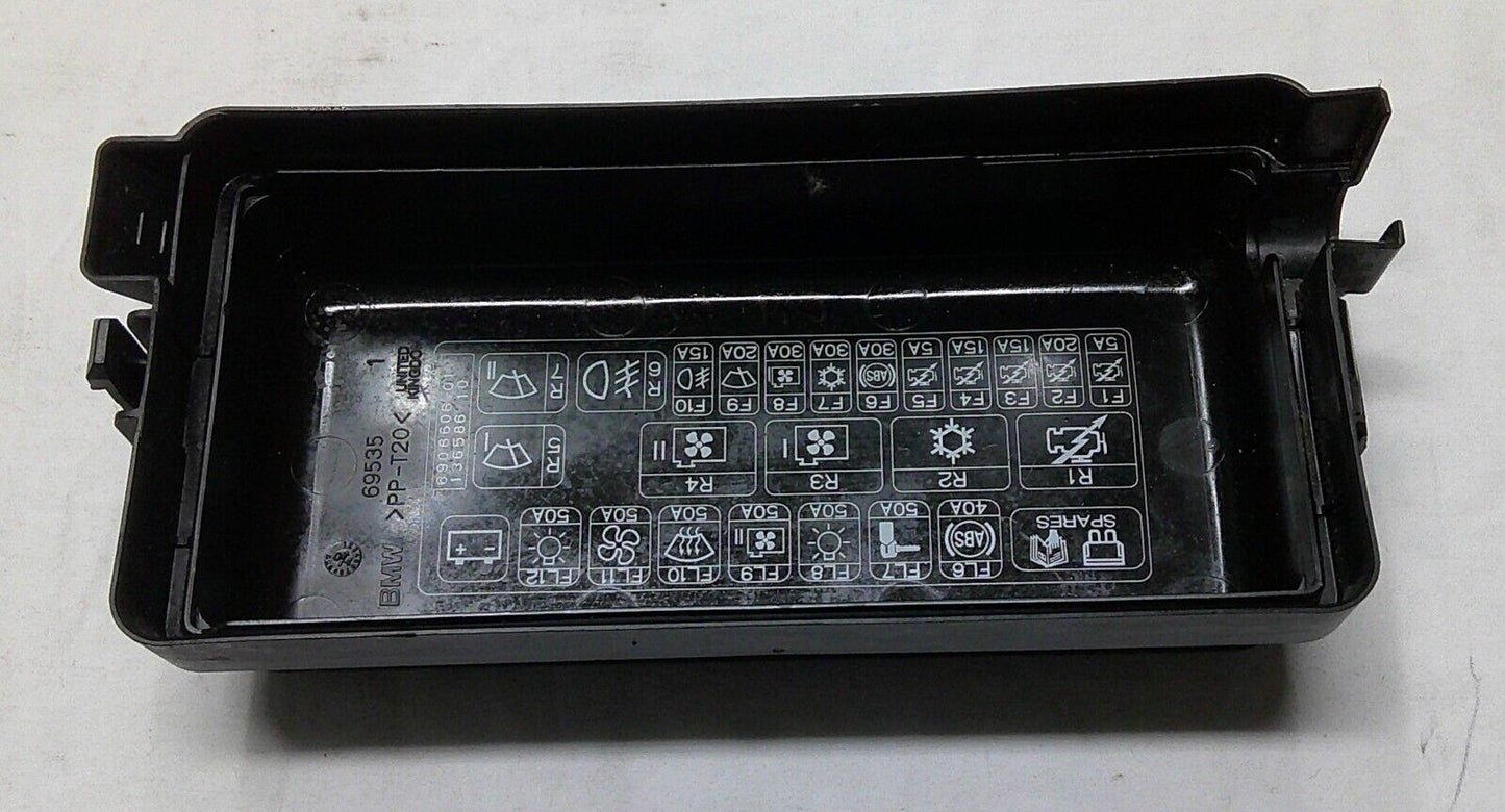 02 - 06 R50 R52 R53 Mini Cooper Under Hood Fuse Relay Box Cover Lid Free Ship R1 - RarePartsFinder.Com