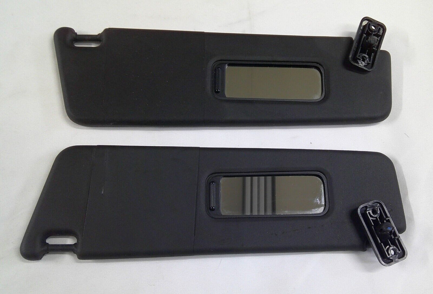 10 15 Camaro Driver Passenger Side Sun Visors Left Right Visor Black Pair B5 - RarePartsFinder.Com