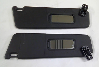 10 15 Camaro Driver Passenger Side Sun Visors Left Right Visor Black Pair B5 - RarePartsFinder.Com