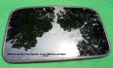 2004 YEAR SPECIFIC HONDA CIVIC 2 DOOR COUPE SUNROOF GLASS OEM FREE SHIPPING - RarePartsFinder.Com