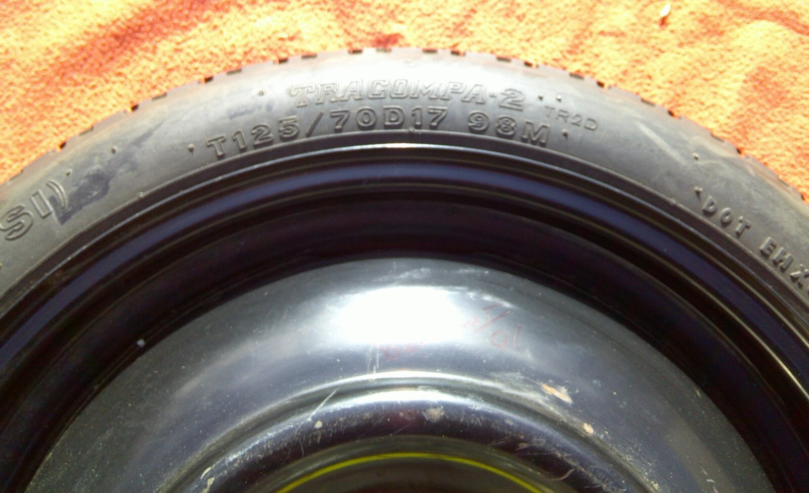 2010 - 2017 OEM Subaru Impreza Spare Rim Tire Donut in Good Shape Free Shipping - RarePartsFinder.Com