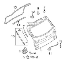 06 - 14 Subaru B9 Tribeca Tailgate On Body Weatherstrip OEM  63516XA00B W4 - RarePartsFinder.Com