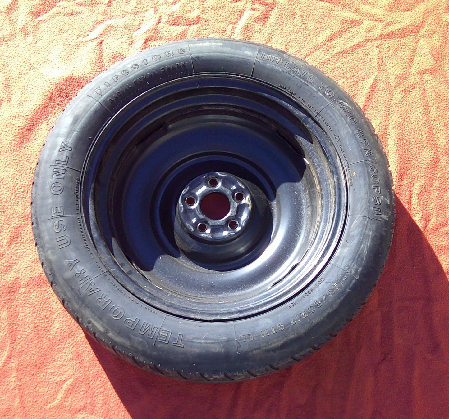 2010 - 2014 Subaru Outback Wagon Wheel 17x4 Spare Rim Tire Donut T145 80R17 97M - RarePartsFinder.Com