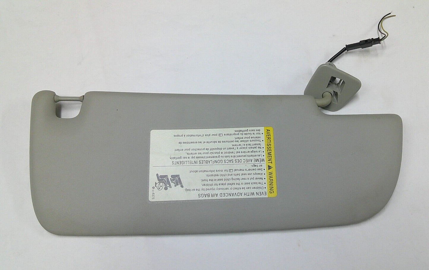 2003 - 2007 SAAB 9-3 OEM GRAY DRIVER SUN VISOR TESTED FREE SHIP B6 - RarePartsFinder.Com