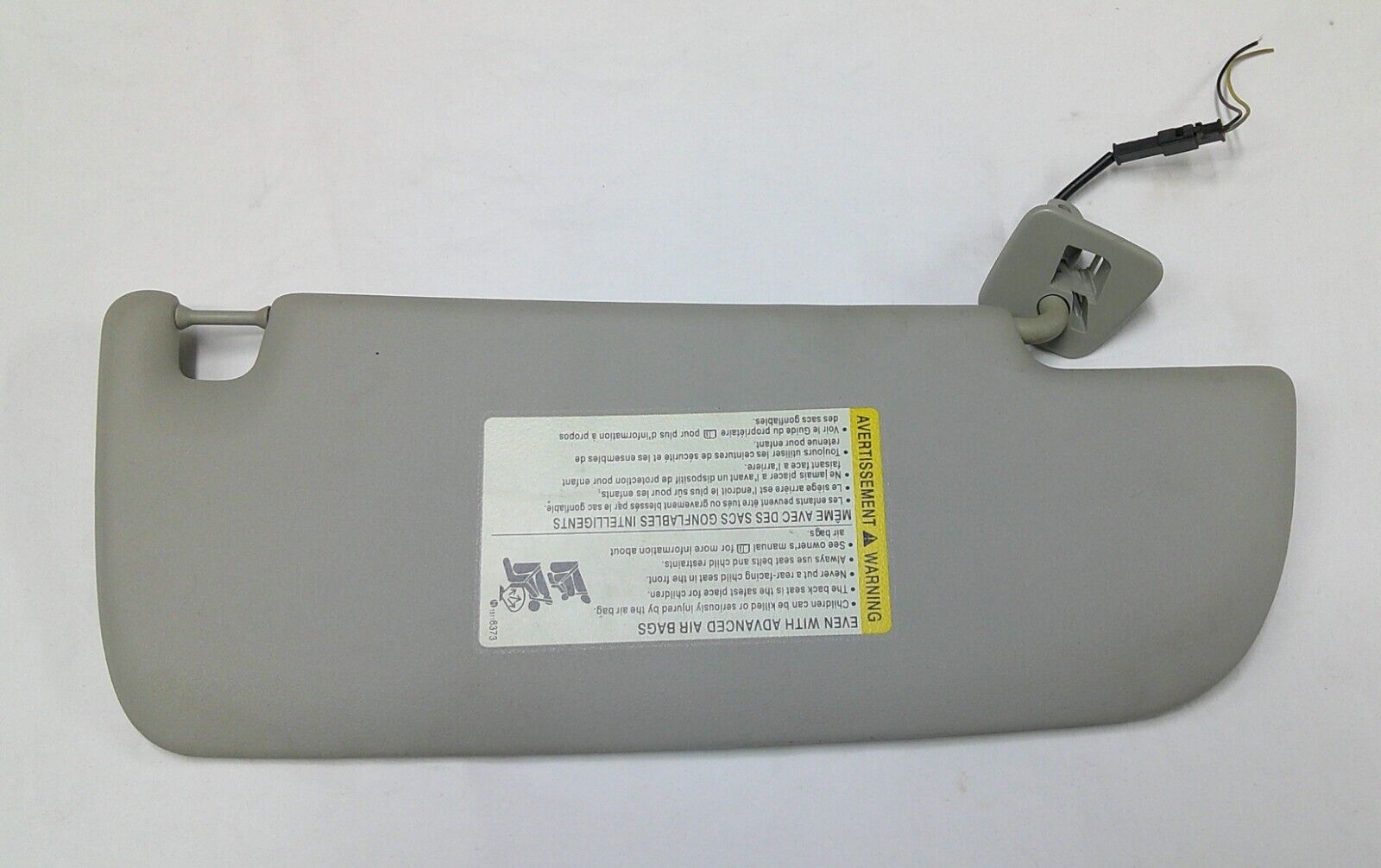 2003 - 2007 SAAB 9-3 OEM GRAY DRIVER SUN VISOR TESTED FREE SHIP B6 - RarePartsFinder.Com