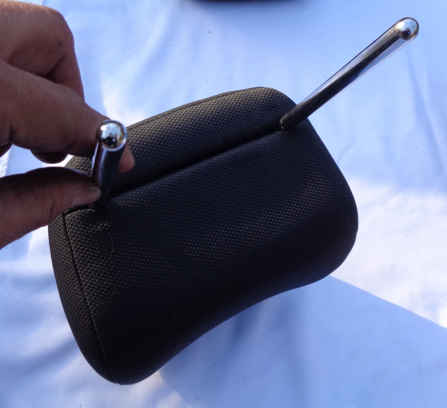 2007 - 2009 KIA SPECTRA REAR HEADREST HEAD REST SET BLACK CLOTH OEM FREE SHIP - RarePartsFinder.Com