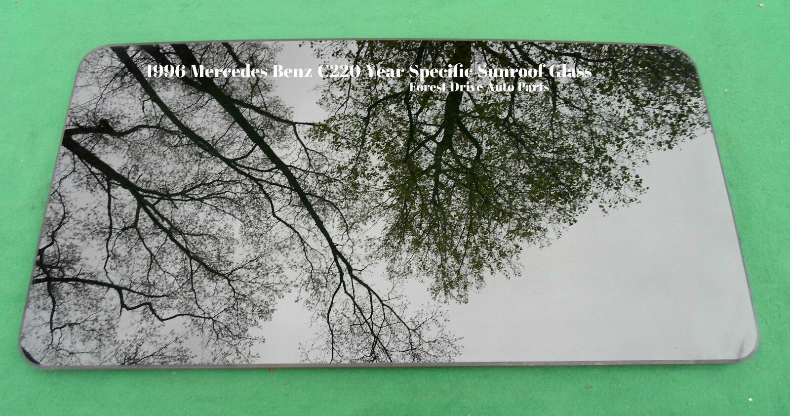 1996 MERCEDES BENZ C220 OEM FACTORY YEAR SPECIFIC SUNROOF GLASS FREE SHIPPING! - RarePartsFinder.Com