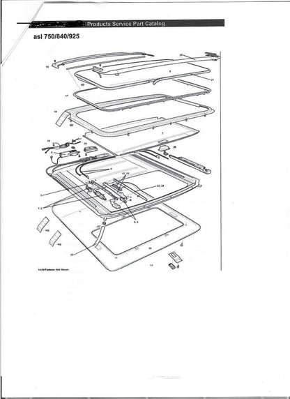 Sunroof Grille Vent Cover Black For Mercedes W203 W208 W209 W210 W211 W215 NEW - RarePartsFinder.Com
