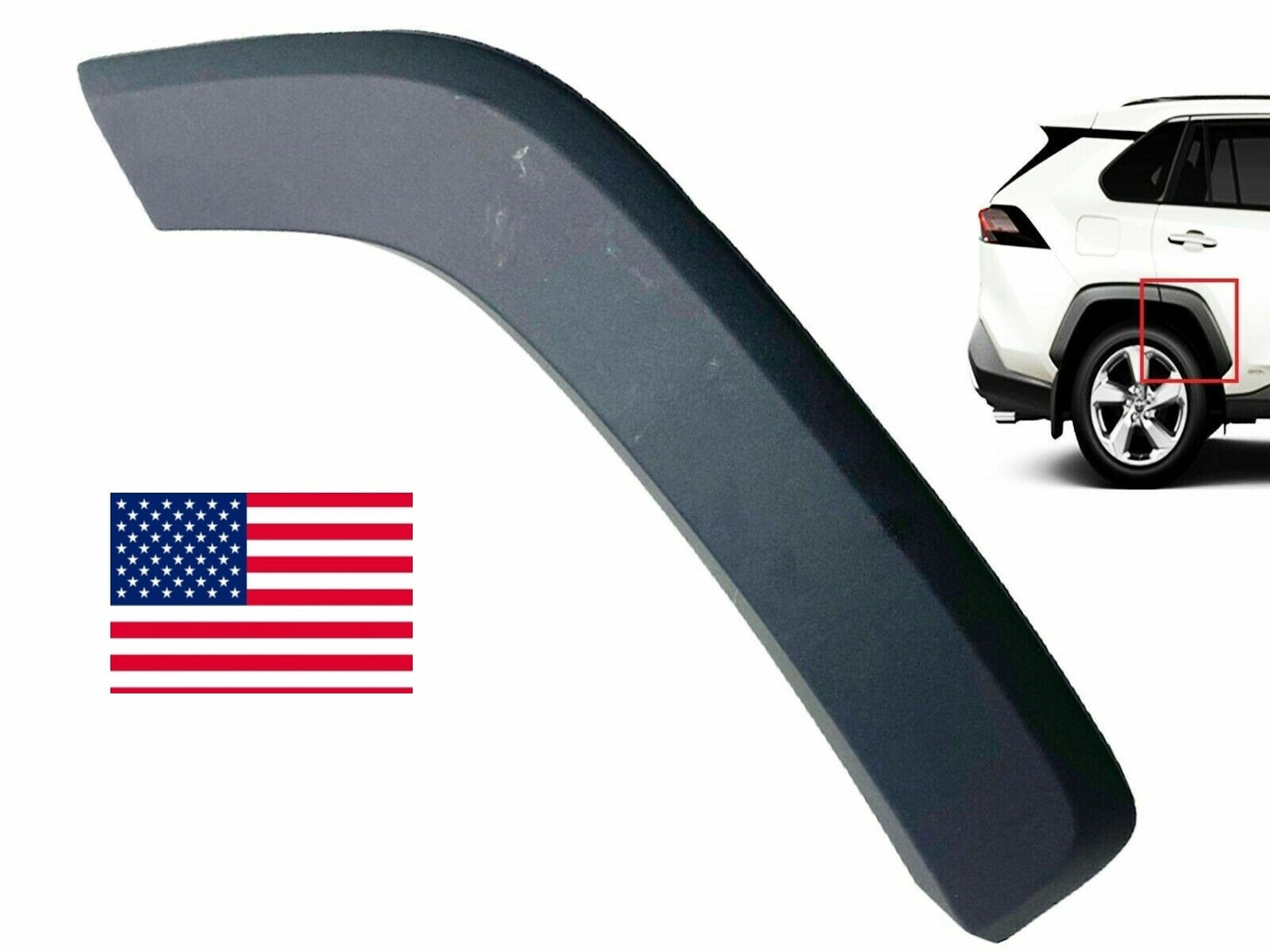 Rear Door Flare Arch Trim Molding RH For 2019 - 2025 Toyota Rav4 75061-0R010