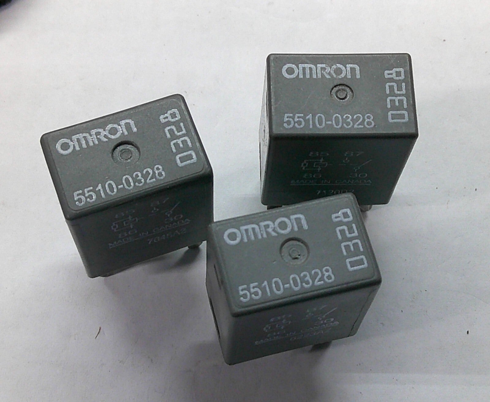 3 PC GM OMRON RELAY 5510-0328  0328   TESTED 1 YEAR WARRANTY GM3
