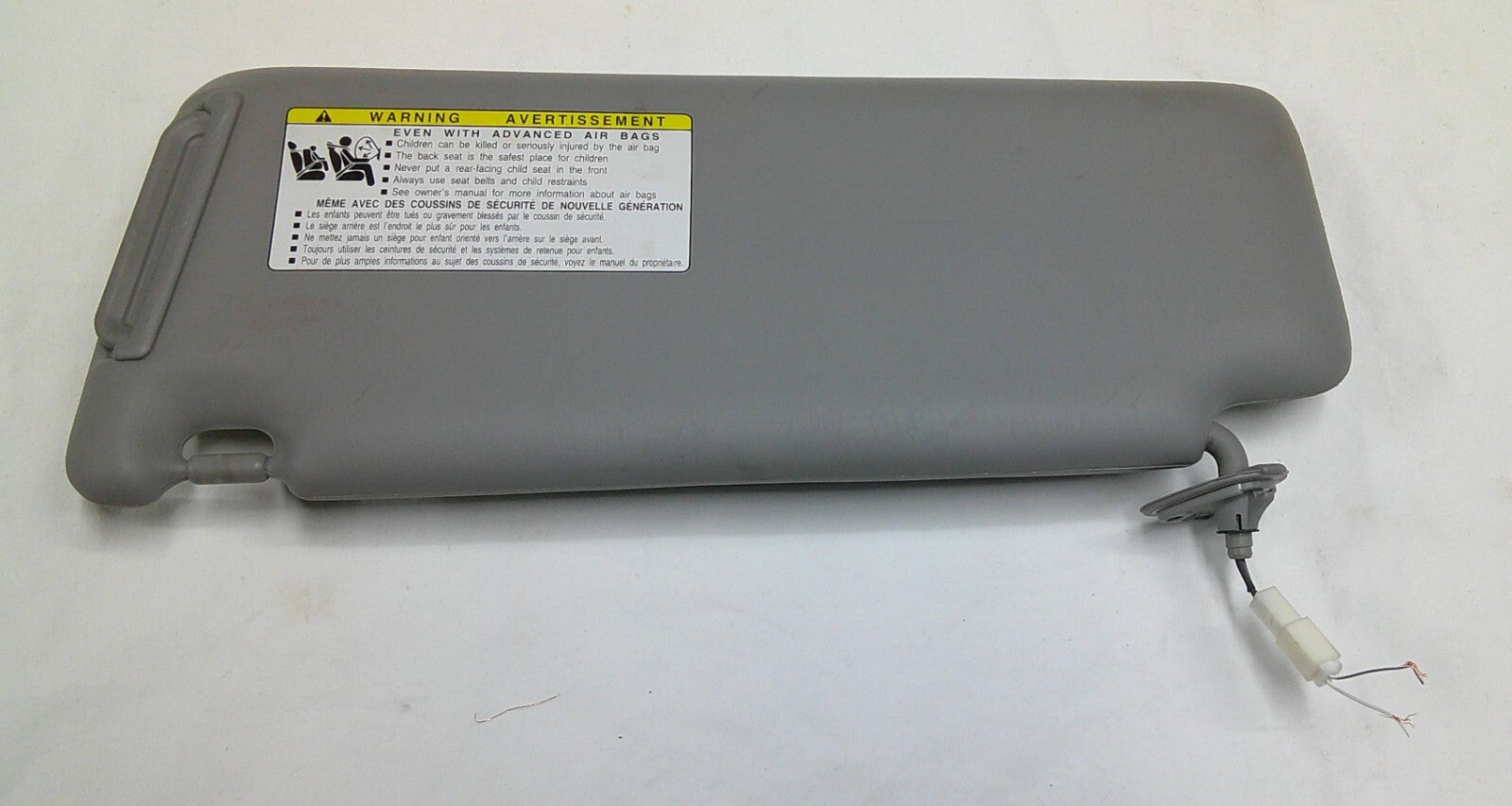 2004 - 2007 TOYOTA HIGHLANDER OEM GRAY PASSENGER SUN VISOR TESTED FREE SHIP B6