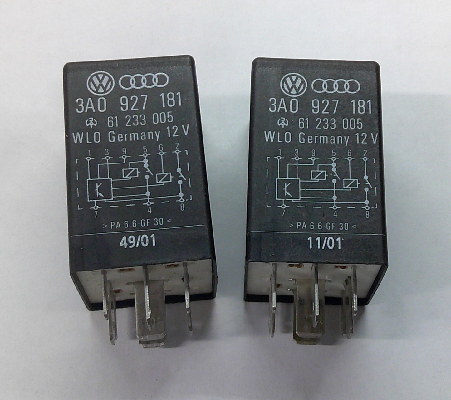 USA SELLER VW AUDI  175 3A0927181 RELAY SET TESTED 1 YEAR WARRNTY FREE SHIP VW1