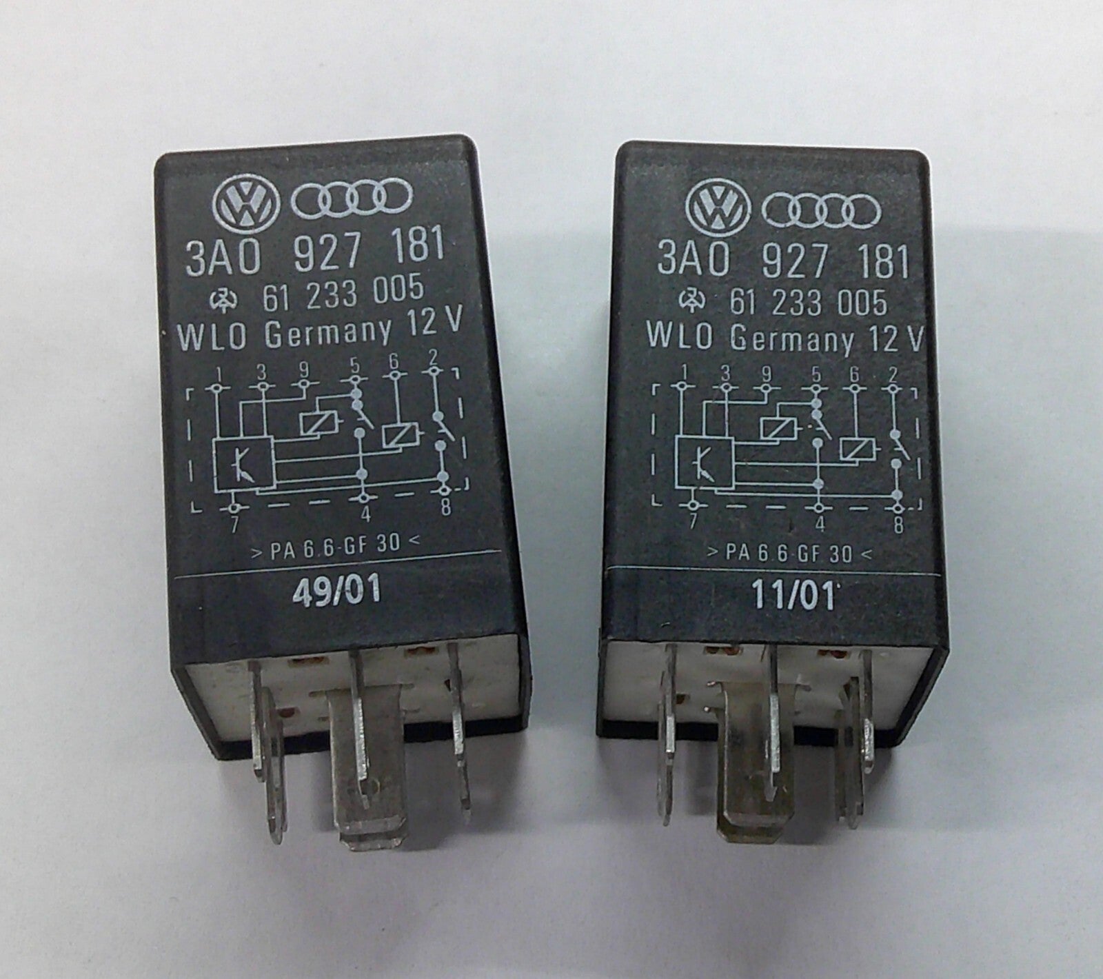 USA SELLER VW AUDI  175 3A0927181 RELAY SET TESTED 1 YEAR WARRNTY FREE SHIP VW1