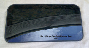 2014 - 2018 KIA FORTE 5 OEM FACTORY SUNROOF GLASS PANEL FREE SHIPPING