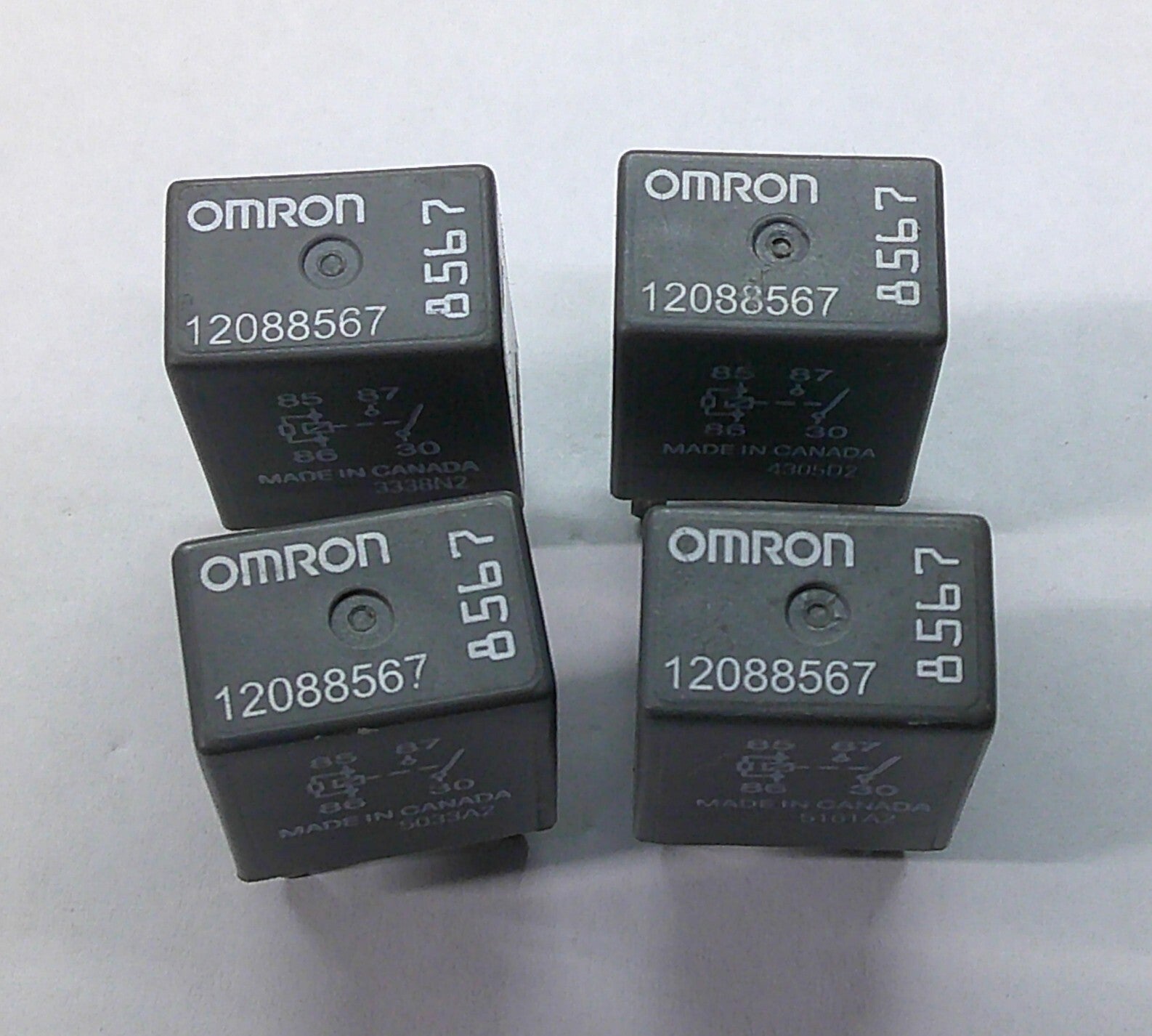 USA SELLER GM OMRON RELAY 4 PC 12088567 1 YEAR WARRNTY TESTED OEM GM10 - RarePartsFinder.Com