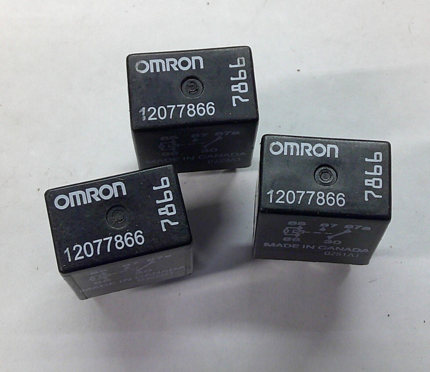 USA SELLER 3 PCS GM OMRON RELAY 12077866 TESTED 1 YEAR WARRANTY FREE SHIP GM5