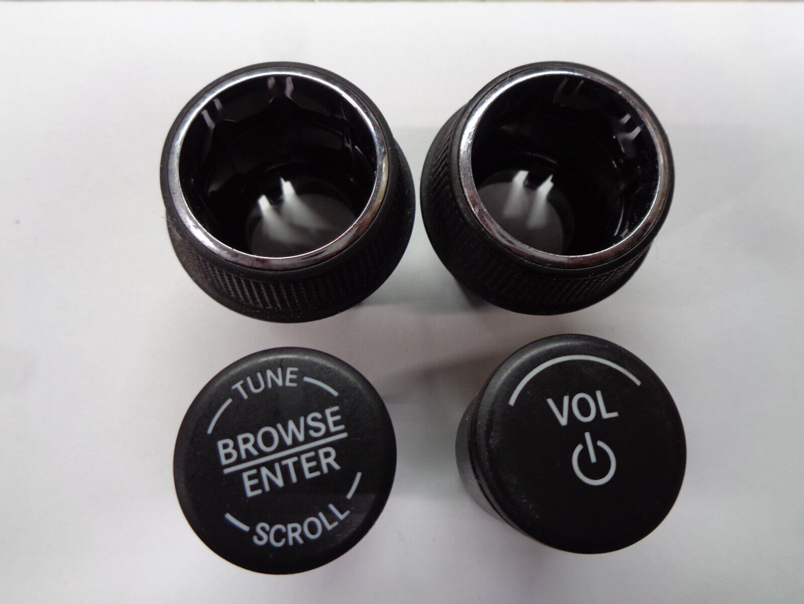 2013 - 2015 DODGE DART RADIO STEREO TUNER SELECTOR KNOB OEM SET FREE SHIPPING! - RarePartsFinder.Com