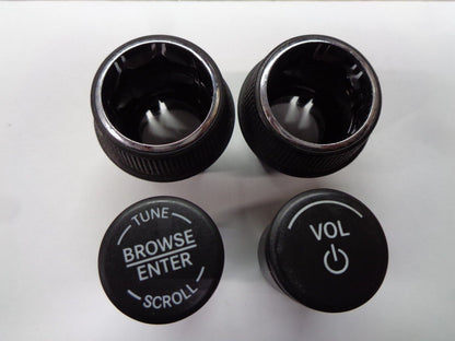 2013 - 2015 DODGE DART RADIO STEREO TUNER SELECTOR KNOB OEM SET FREE SHIPPING! - RarePartsFinder.Com