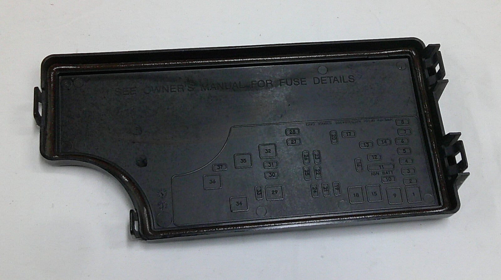 11 - 17 Jeep Compass 15 - 17 Patriot Engine Fuse Relay Cover Lid 68156301AA B10 - RarePartsFinder.Com