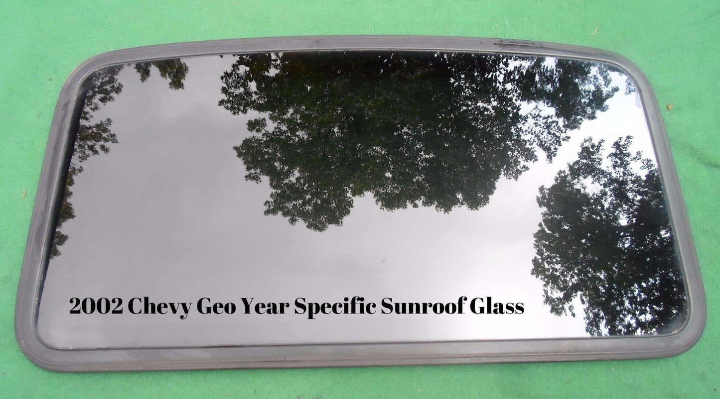 2002 CHEVY GEO PRIZM OEM FACTORY YEAR SPECIFIC SUNROOF GLASS PANEL FREE SHIPPING - RarePartsFinder.Com