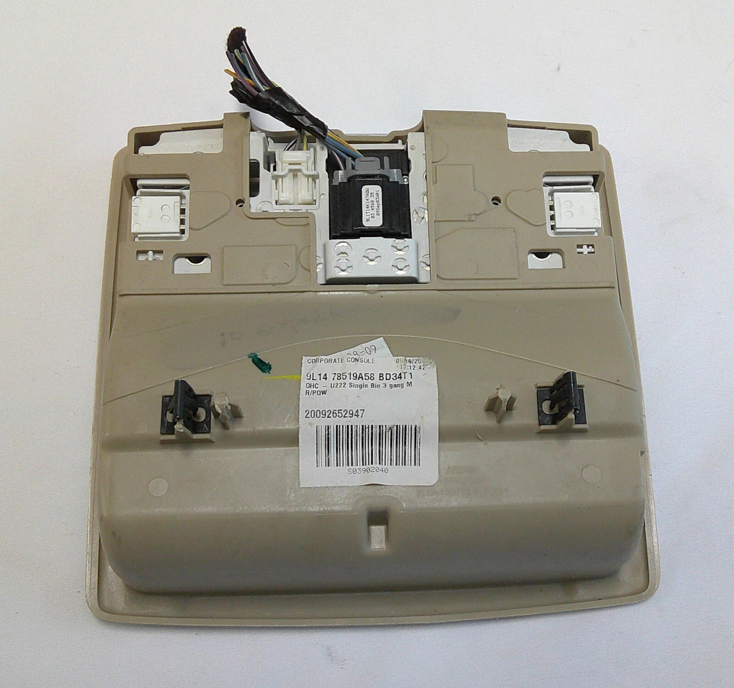 09 - 14 FORD EXPEDITION MAP DOME LIGHT ROOF OEM COMPARTMENT BEIGE B4