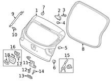 2012 - 2017 Kio Rio Hatch On Body Weatherstrip OEM 87321-1W200  W12
