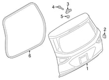 2013 - 2019 FORD ESCAPE REAR HATCH ON BODY WEATHERSTRIP OEM EJ5Z-78404A06-A W4