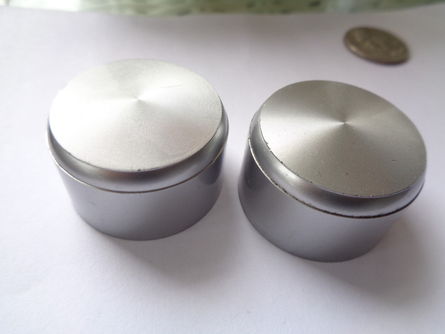 04 05 06 07 08 ACURA TL SILVER  STEREO TUNER RADIO KNOB SET OEM FREE SHIPPING