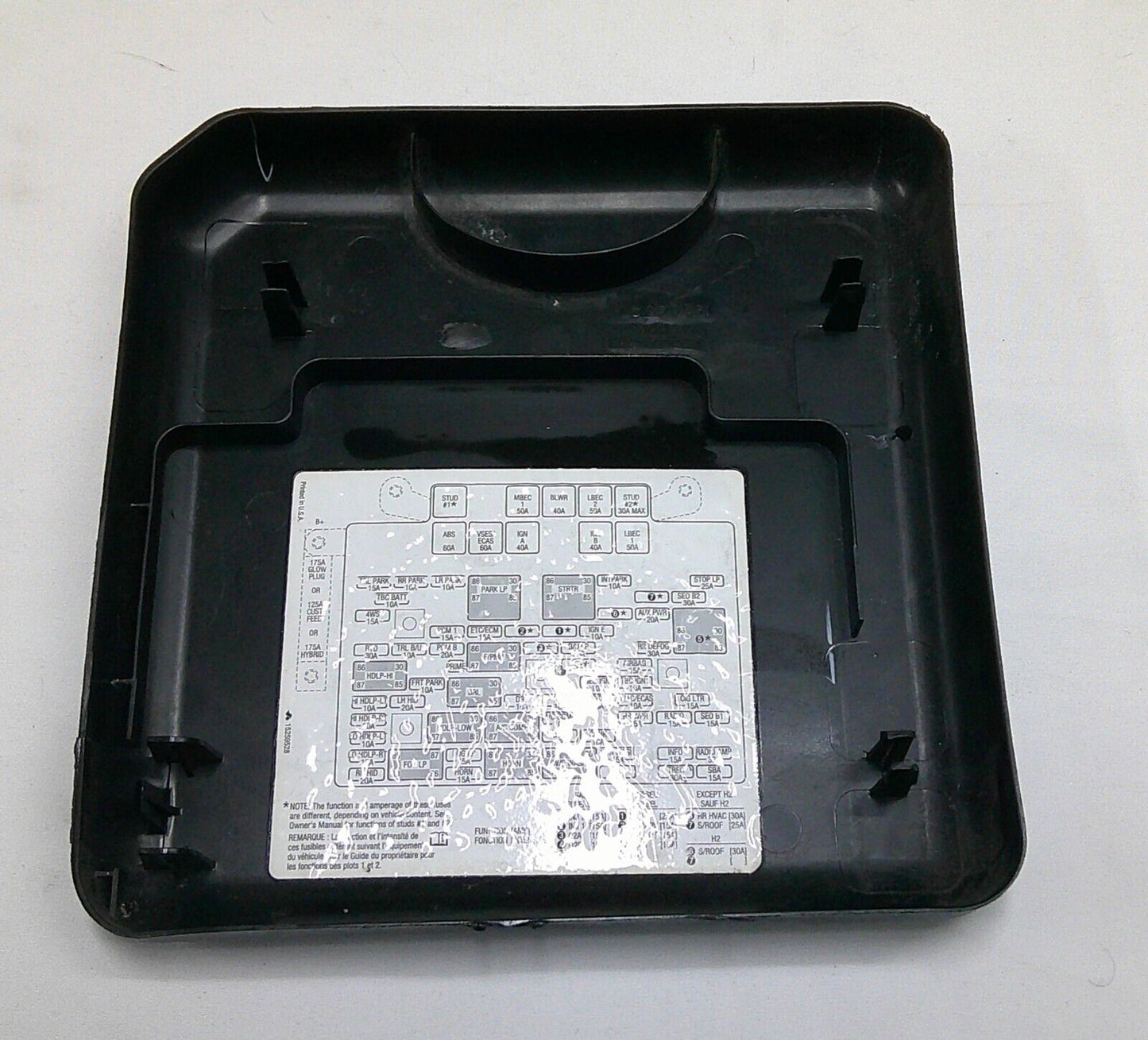 99 - 07 Chevy Silverado Tahoe Sierra Denali  Engine Fuse Box Cover 15200391  B7 - RarePartsFinder.Com