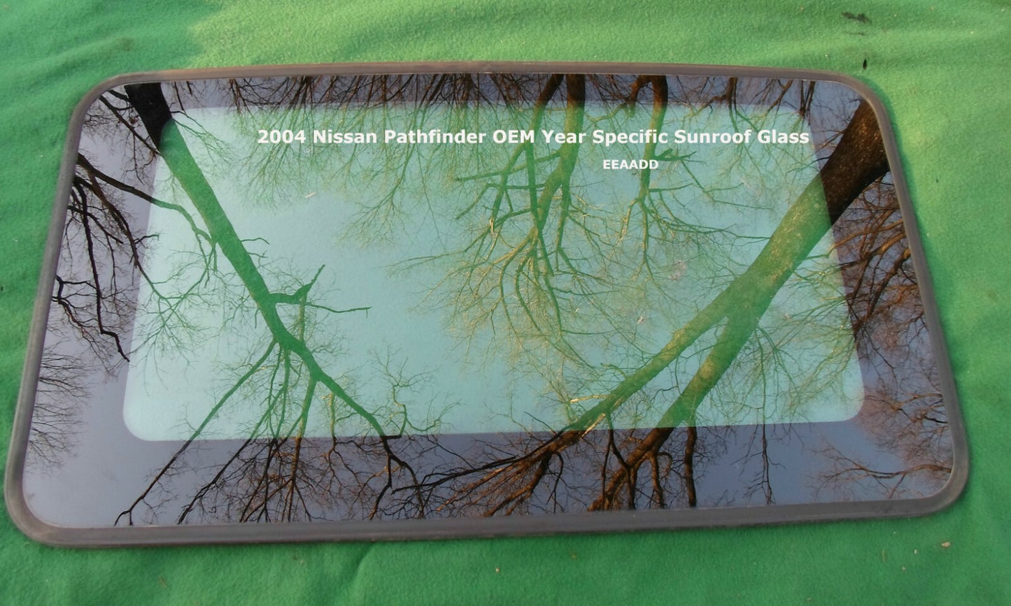 2004 NISSAN PATHFINDER YEAR SPECIFIC OEM SUNROOF GLASS PANEL FREE SHIPPING! - RarePartsFinder.Com