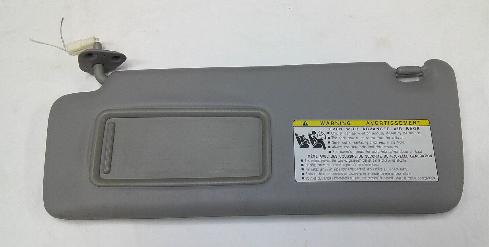 2004 - 2007 TOYOTA HIGHLANDER OEM GRAY DRIVER SUN VISOR TESTED FREE SHIP B6 - RarePartsFinder.Com
