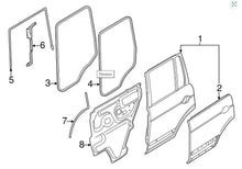 03 - 12 LAND ROVER RANGE ROVER REAR DOOR ON BODY WEATHERSTRIP OEM CGE500740 W8 - RarePartsFinder.Com