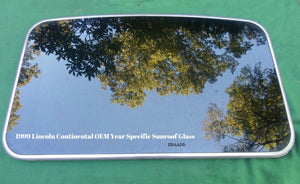 1999 LINCOLN CONTINENTAL YEAR SPECIFIC OEM FACTORY  SUNROOF GLASS FREE SHIPPING!