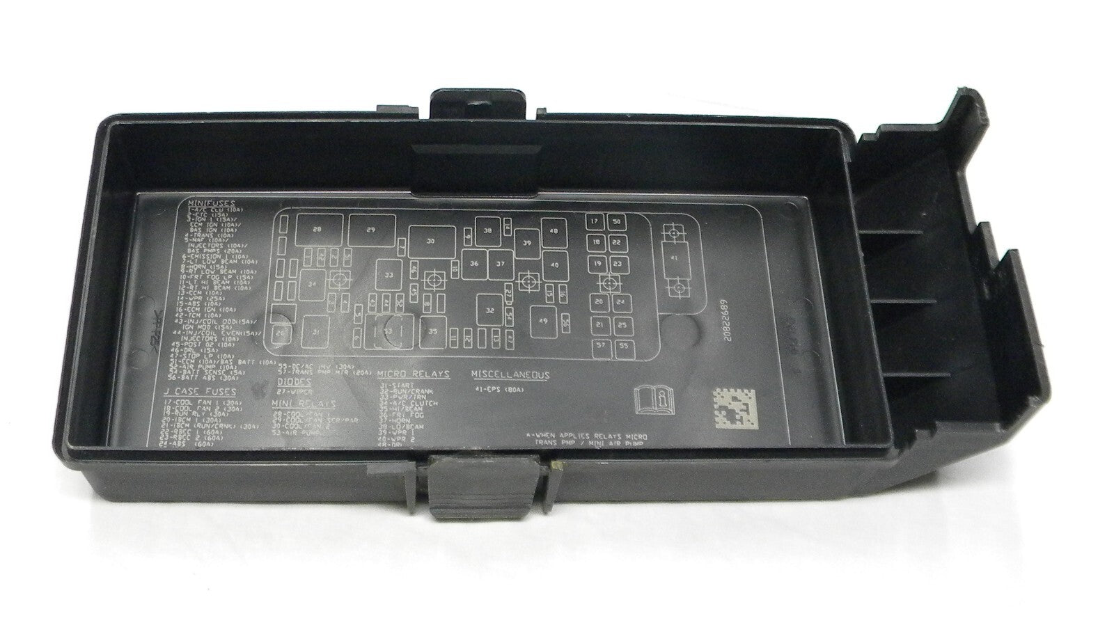 Malibu G6 Aura OEM Under Hood Fuse Relay Box Cover Lid Black 20822689 R2 - RarePartsFinder.Com